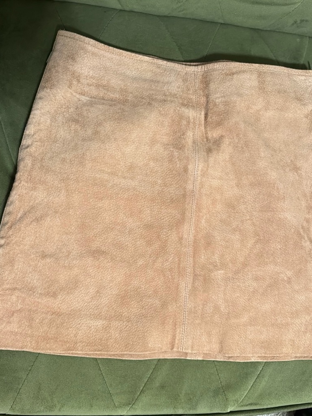 Blank NYC Suede Mini Skirt in Light Tan